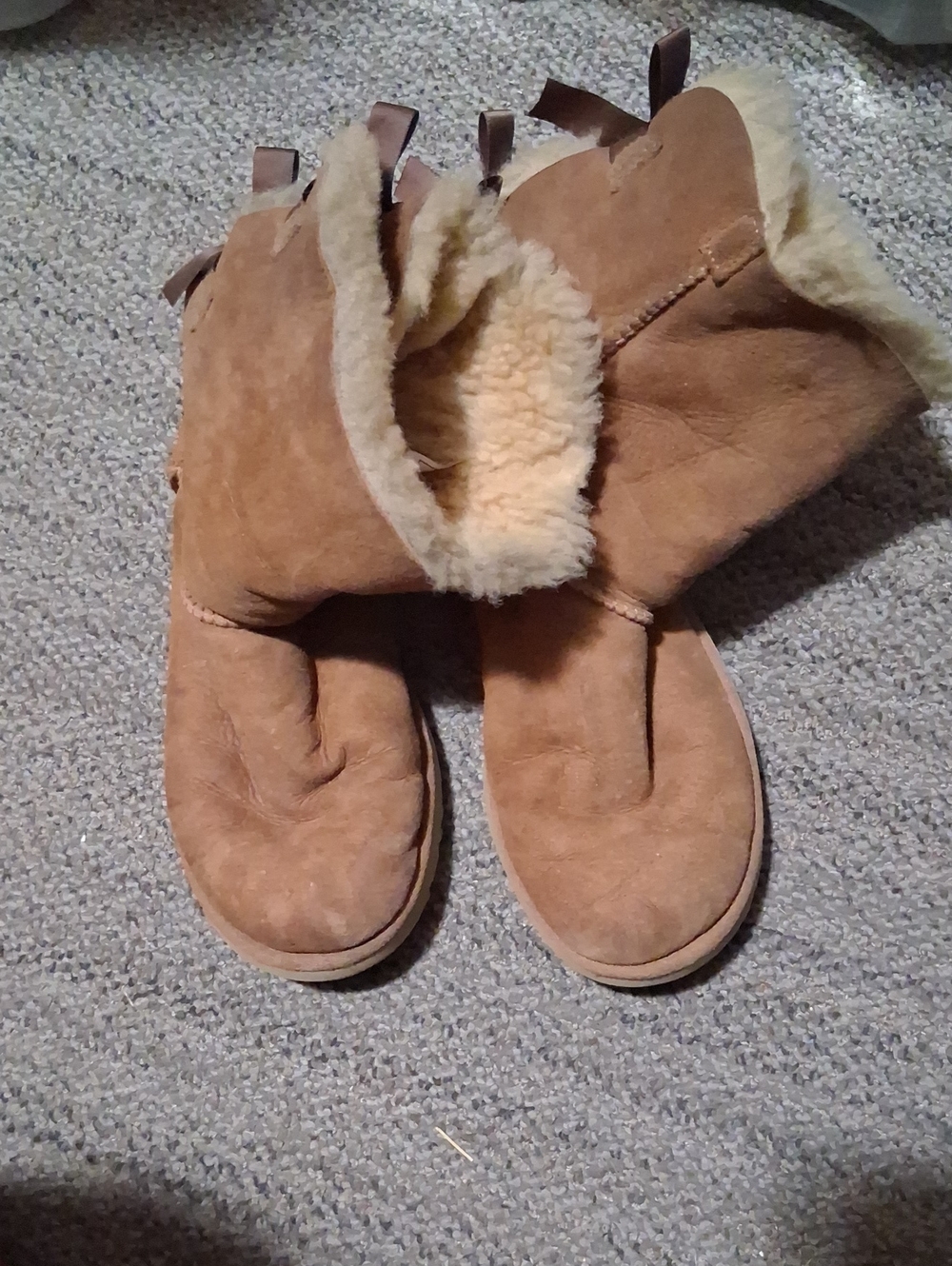 UGG Chestnut Shearling-Lined Winter Boots